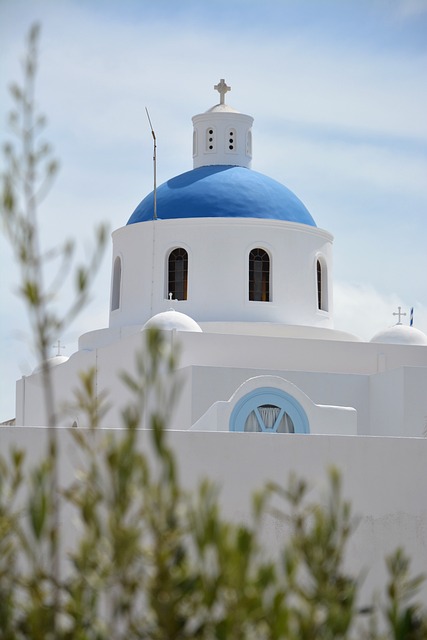 Paisaje de Santorini, Grecia